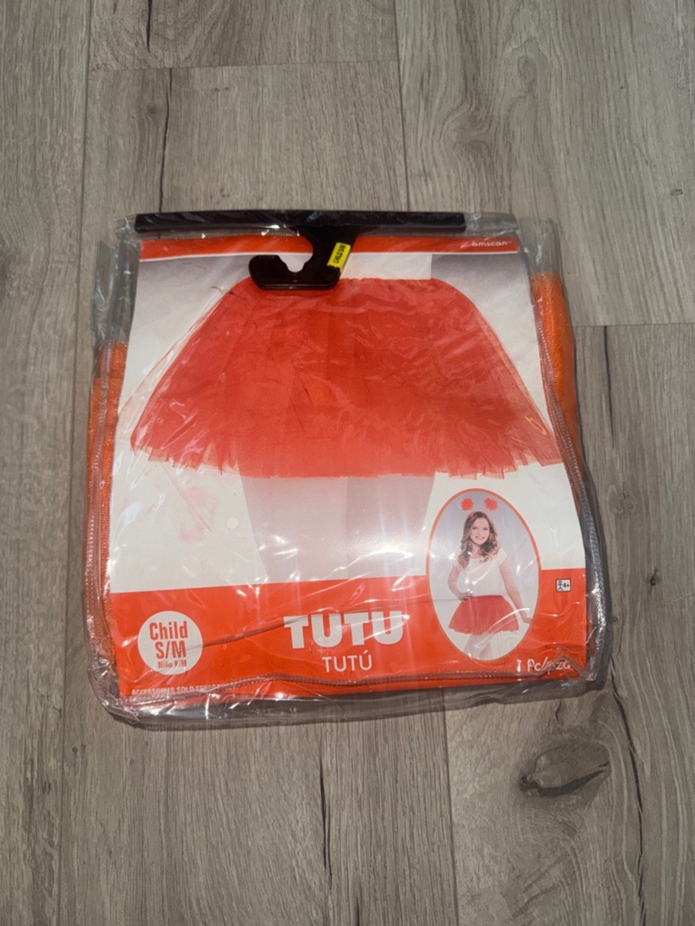 Child Orange Tutu Costume - Unbranded